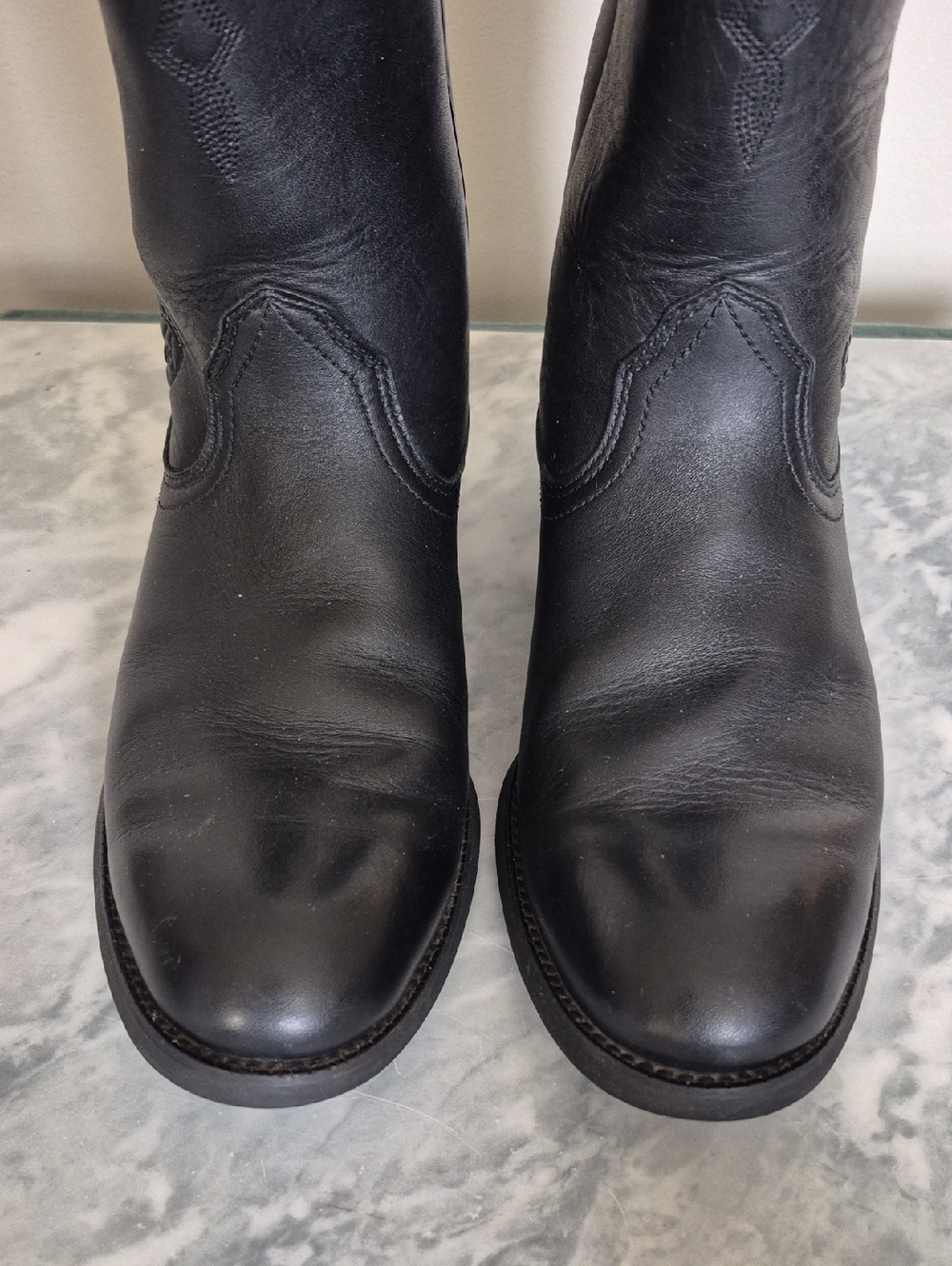 Ariat Men's Size 9 Heritage Roper Round Toe Leather Cowboy Boots, Western - Picture 6 of 13